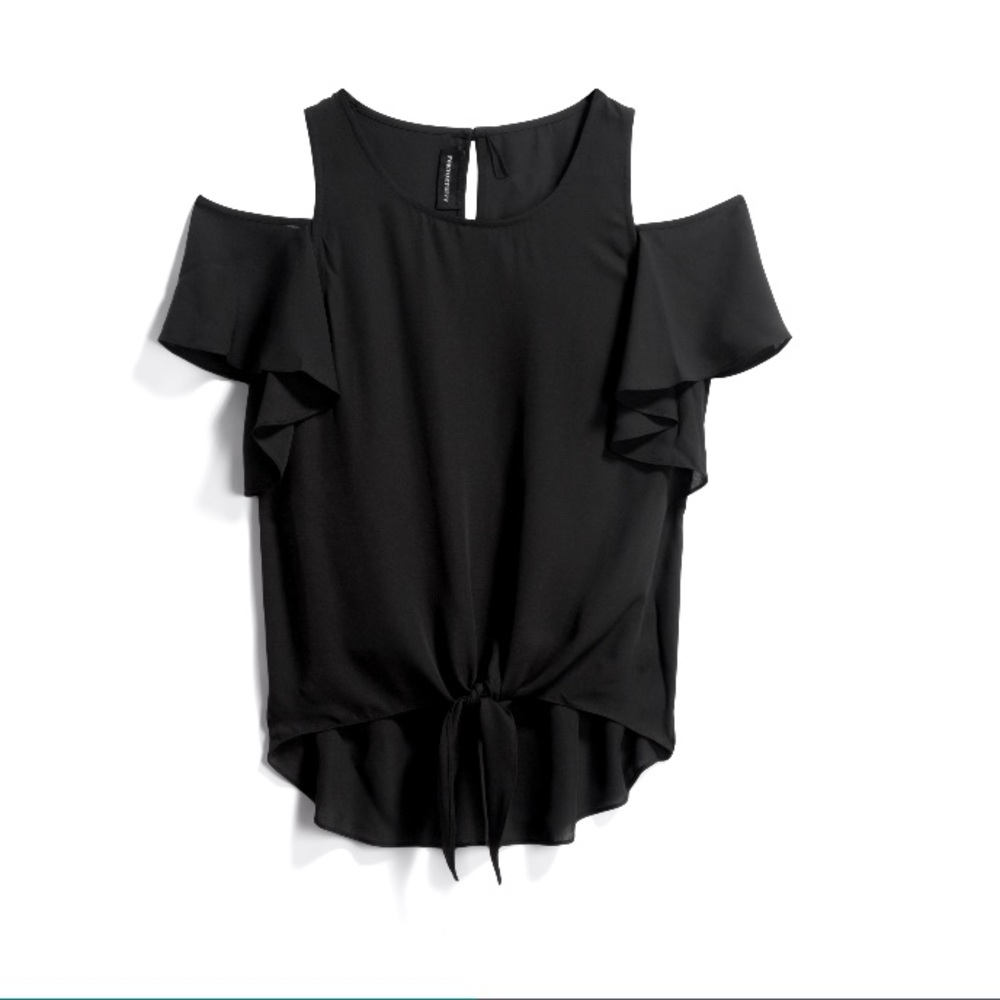 Cold Shoulder Tie Front Tank